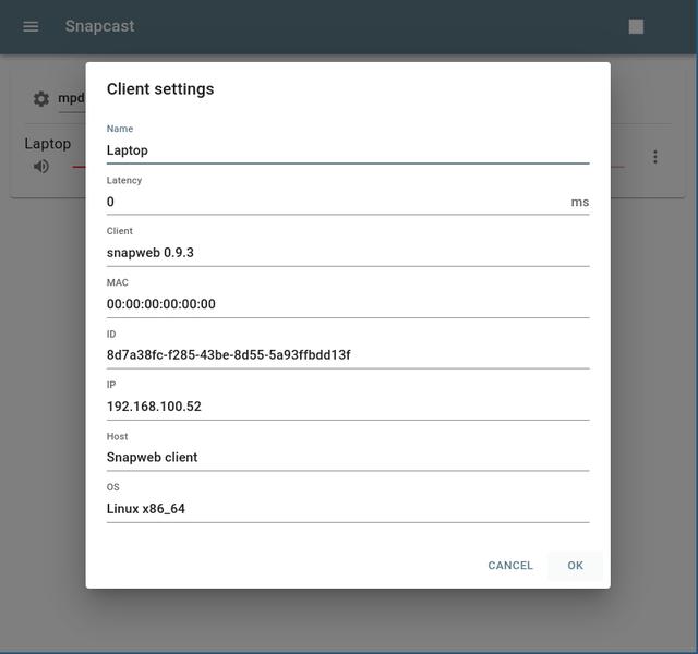 Device identification in Snapcast